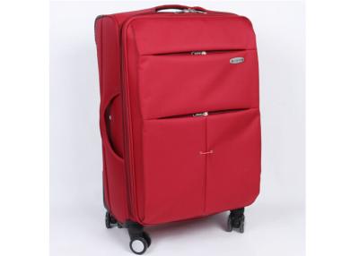 China Customizable metal plate logo EVA  suitcase red luggage set with combination lock for sale