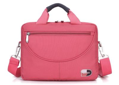 China Water resistant nylon fabric ladies laptop messenger bag with front zipped pocket for sale