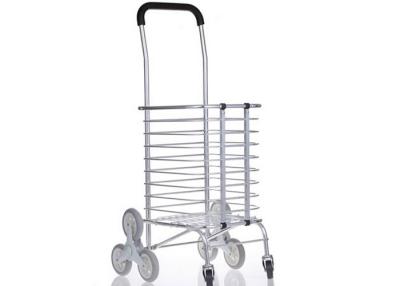 China EVA Handle Aluminum Alloy Portable Shopping Cart With Wheels That Folds for sale