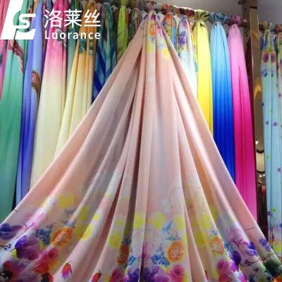 China Anti-Static Hot Sale Polyester 50D Chiffon Digital Printed Fabric for sale