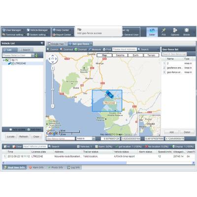China Automotive GPS Tracking System Based On Google Map With Free App for sale