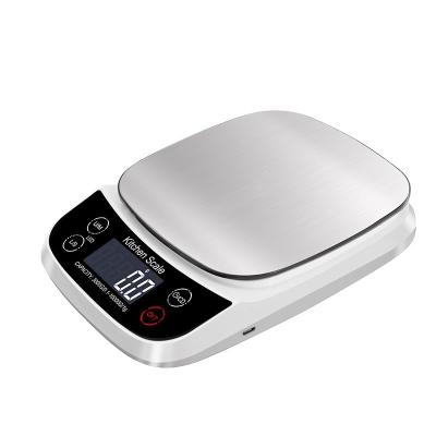 China Weight Measuring Brand New ABS Plastic 10kg/3g Stainless Steel Digital Electronic Multifunction Kitchen Scale for sale