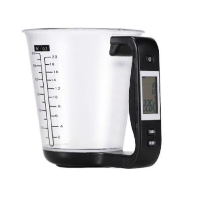 China Kitchen Food Weighing Digital Kitchen Food Scale with Measuring Cup Scale with LCD Display Timer for sale