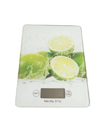 China WITH LID Serving Food Kitchen Scale 5kg LCD Display Kitchen Scale Tempered Glass Electronic Digital Kitchen Scale OEM/ODM for sale