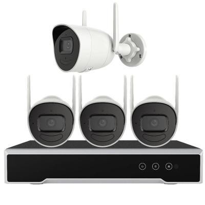 China Face Recognition Hikvison Mini 4MP H.265 WiFi NVR Kits Home Wireless 4CH CCTV System 4PCS 4MP Bullet Security Video Surveillance Set for sale