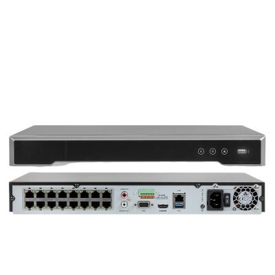 China Original US AU HIK 7616NI-I2/16P H.265 Plug & Game AI Smart 4K 8MP 16 Port 2 SATA POE NVR 16 up to 6TB capacity for each HDD for sale