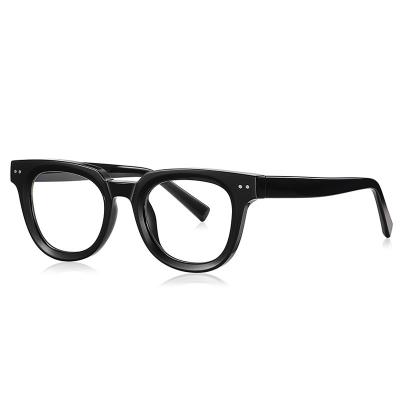 China Trendy Blue Light Blocking Anti Optical Frame Men Women Eye Glasses Logo Glasses Frames Custom Made for sale