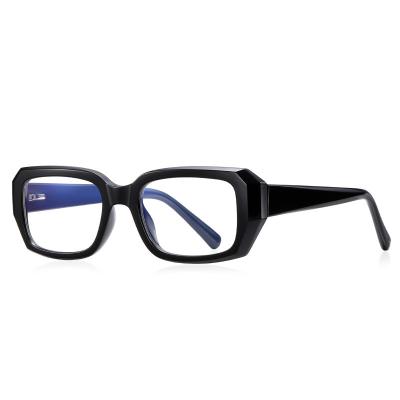 China Trendy Blue Light Blocking Anti Optical Frame Men Women Eye Glasses Logo Glasses Frames Custom Made for sale