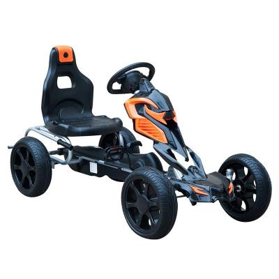 China Ride On Toy Outdoor Pedal Go Kart Kids 4 Wheel Ride On Car With Racing Steering Wheel for sale