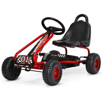 China Ride On Toy Pedal Go Kart Kids Outdoor Racing Gokart Pedal Go Kart Car For Kids for sale