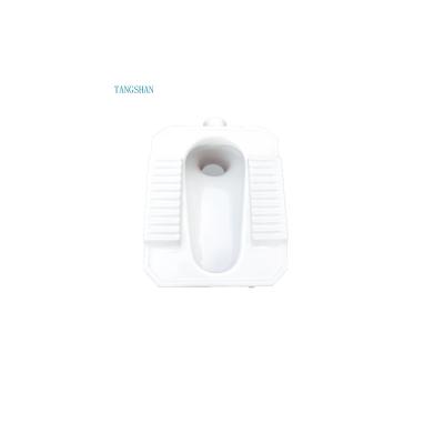 China With Standard White Ceramic Gas Spring Toilet Height Squat Pan for sale