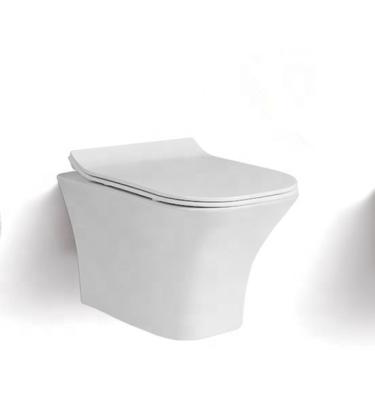 China Concealed cistern back to wall siding-in wall p-trap 180mm hung toilet lavatory cheap price on sale for sale