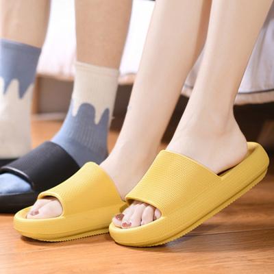 China Cushioning Thick EVA Platform Cushion Slippers Men Slides Slipper Pillow Designs Women Fashionable Women Wholesale Summer for sale