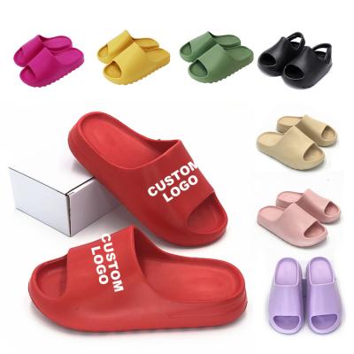 China Cushioning Custom Style Sandal Slide Slipper Inspired by Elmo Toddler Designer Pink Colorful Logo Red Orange Unisex Bone for Men for sale