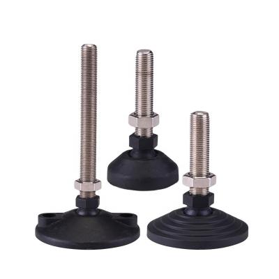 China Conveyor Machinery Plastic Components High Adjustable Load Load Capacity Stainless Steel Metal Leveling Feet M12 for sale