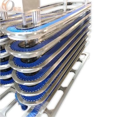 China Aluminum Damping Flexible Link Chain Machinery Repair Shops Conveyor Systems Supplier Buffer Conveyor System Flexible Line Conveyor for sale