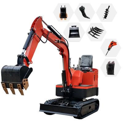 China Hotels Price Cheap Chinese Mini Excavator Small Digger Crawler Excavator 1ton Excavator For Sale for sale