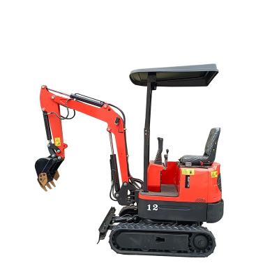 China Hotels Cultivate Cheap Price Smallest Mini Crawler Excavator 1ton Hydraulic Garden Mini Excavator Home Use for sale