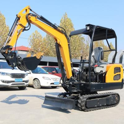 China Hotels China Mini Excavator Hydraulic Compact Crawler Wholesale Small 1 Ton Excavator Best Price 2 Ton for sale