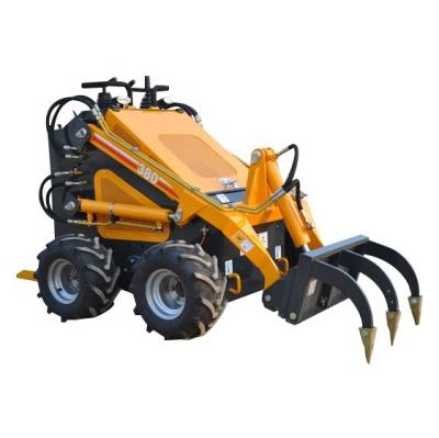 China China High Quality 23hp Mini Skid Steer Small Mini Loader With Various Accessories for sale