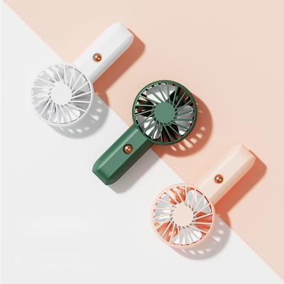 China New LOGO Mini Fan Lady Mini USB Small Lazy Fan Rechargeable Custom Office Handheld Portable Student Portable Rechargeable Silent Pocket for sale