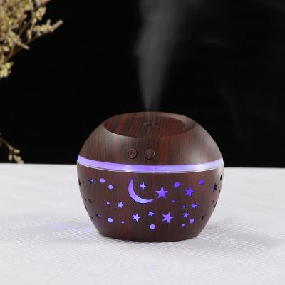 China Colorful LED Lights 2022 Bestselling Home Bedroom Projection Starry Night Dream 7 Colors Night Led Mist Maker Light Ultrasonic Fragrance Diffuser for sale