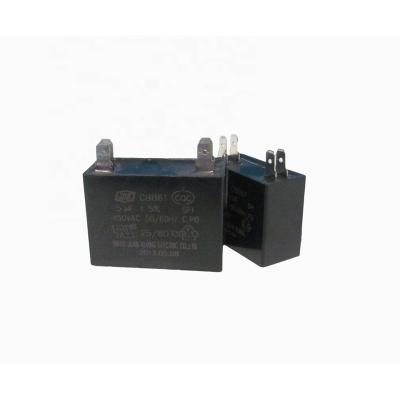 China FAN 2 wire fan capacitor compatible with new technology 4.5UF 250VAC CBB61 capacitor for sale