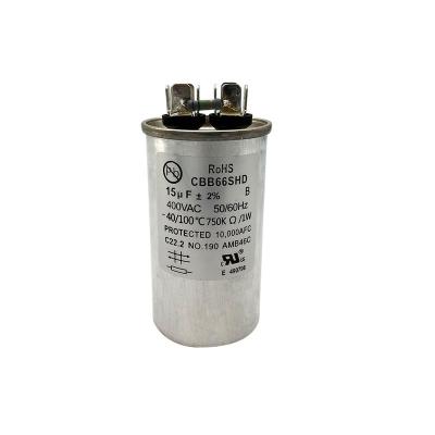 China Air Conditioner Compressor Start Capacitor CBB65 35+5 MFD 440/370V ROUND Capacitor for sale