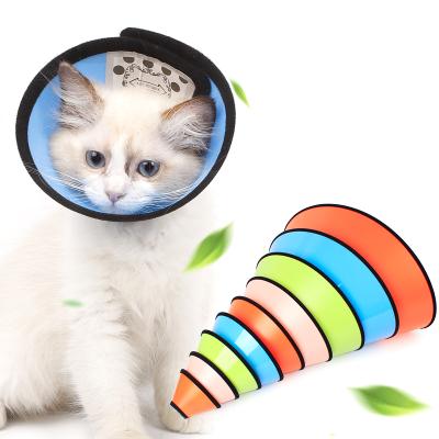 China Matte Double Sided Color Stocked ABS Candy Ring Pet Supplier Cat Decorations Elizabeth Circle for sale