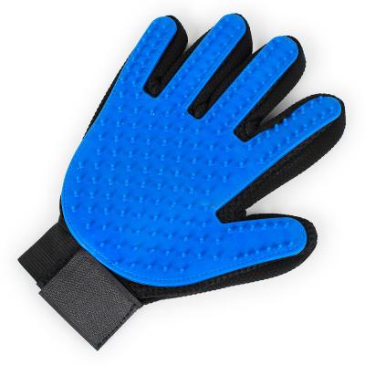 China Stocked Pet Glove Running Rubber Soothe Massage Pet Grooming Glove Cat Pet Hair Remover Glove Wholesale for sale