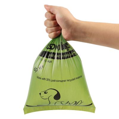 China 100% Biodegradable Compostable Waste Dog Poop Stored Plastic Waste Bag Rolls Thick And Leak Proof Biodegradable Dog Poop Bags for sale