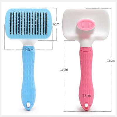 China Stored Professional De-Floating Hair Combing Long Hair Comb Pet Brush Remover Stabilized Feeds for sale