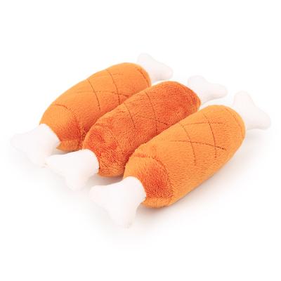 China Wholesale Stocked Pet Supplies Plush Dog Toys Double Bone Healthy Pet Chicken Leg Dog Chew Toys for sale