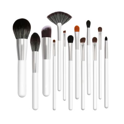 China Dropshipping 13pcs Super Silky Soft Wooden Handle Makeup Brush Set Cosmetic Makeup Tools Brush Set for sale