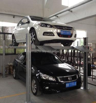 China Car Repair Maintenance Lifting Hot Selling Hydraulic Garage Used 4 Post Car Parking Lift / Hydraulic Parking Garage Car Lift for sale