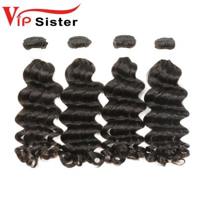 China Straight Indian Raw Virgin Human Hair Extensions Deep Wave Human Hair Weft Bundles for sale