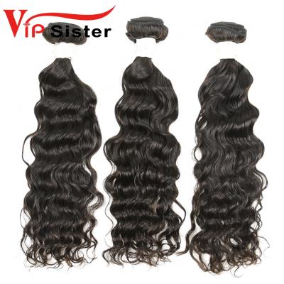 China Wholesale 100% Straight Unprocessed Indian Raw Virgin Hair Weft Indian Curly Wave Bundles for sale