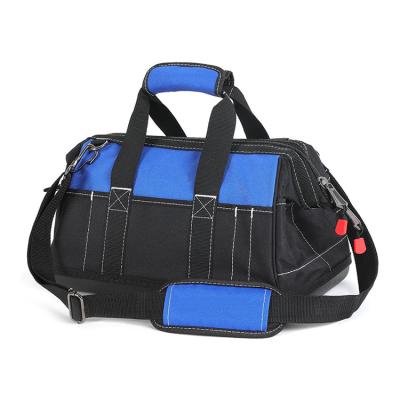 China Tools Holding 16 Inch Wide Mouth Tool Bag With Molded Water Proof Base for sale