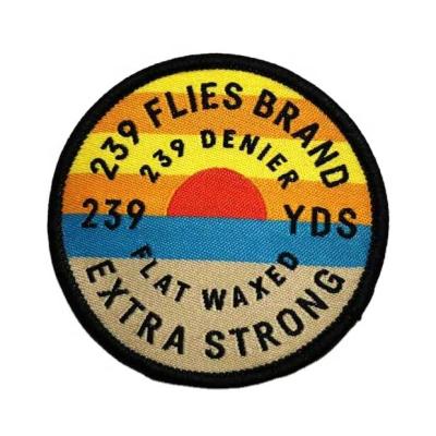 China Washable Custom Logo Design Apparel Woven Patches Woven Label Garment for sale