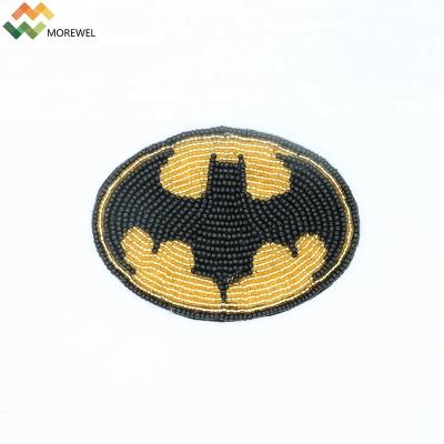 China 3D bat handmade design beaded applique for sale