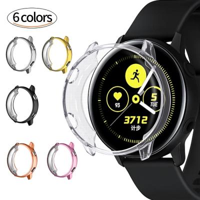 China Anti-scratch TPU Full Coverage Screen Protector Bumper Accessories For Samsung Active Watch Case for sale