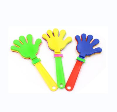 China Casual Colorful Cheer Props Plastic Hand Racket Clapper Toy For Party Plastic Hand Clap Clapping Hands for sale