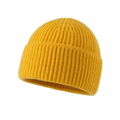 China Autumn COMMON new winter style knit hat female pure winter wool color color fashion warm hat for sale