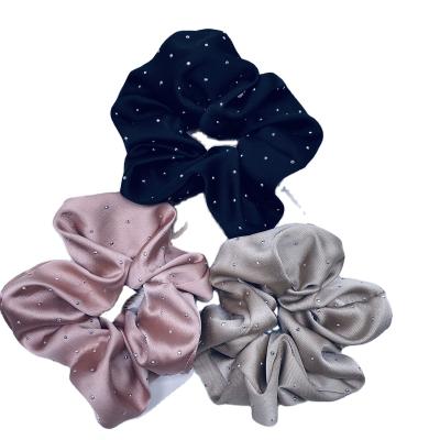 China Hot Selling Hair Scrunchies Good Quality Elegant Women Hair Accessories Bling Bling Hair Ties for sale