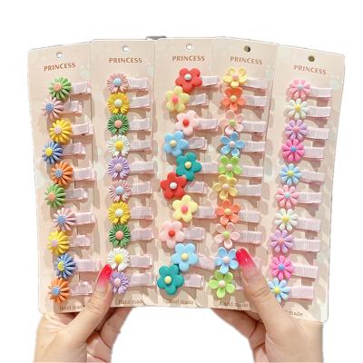 China Fashion Children Hairpin Hair Accessories Princess Flower Baby Blow Clips Shape Colorful Fruit Hair Clips for sale