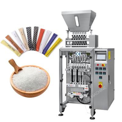 China Full Automatic China 5g 8g Small Hotel Food Sugar Sachet Stick Bag Multi Lane Packing Machine Price for sale