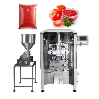 China New Version Food Easy To Operate Automatic Liquid Tomato Sauce Filling And Seasoning Packing Machine for sale