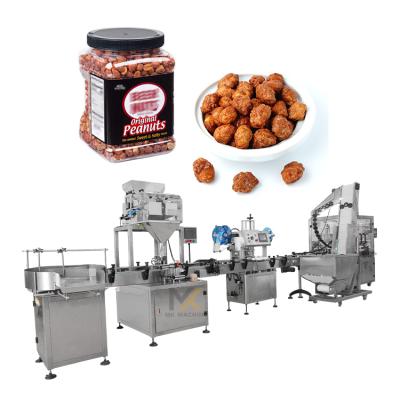 China Full Automatic Plastic Food Bottle Jar Pellet Snacks Filling Machine For Nuts for sale