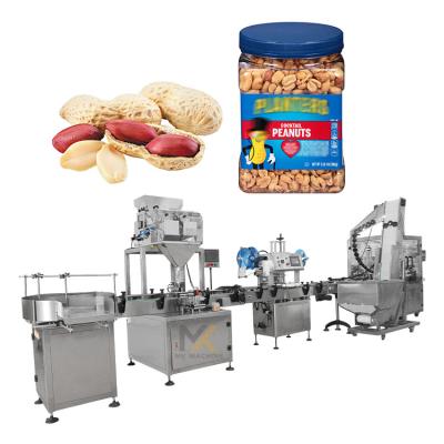 China Automatic Food Low Noise Level Granule Cashew Peanut Filling Machine into Glass Jar for sale