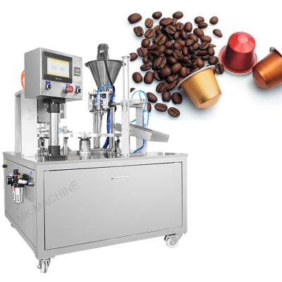 China New Type Food Coffee Capsule Packing Machine Blister Coffee Pod Filling Packing Machine With Nitrogen Fill for sale